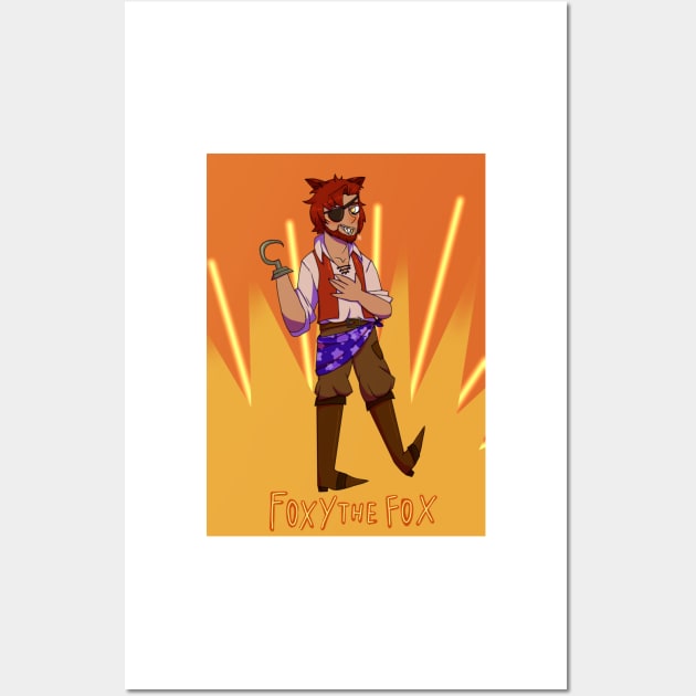 Foxy The Fox Gijinka Wall Art by spaceagebarbie